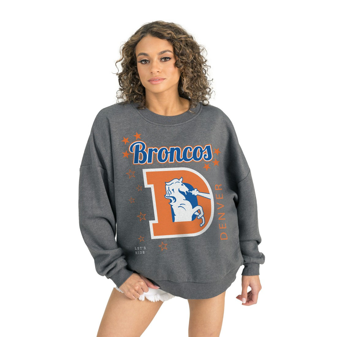 Denver Broncos Gameday Couture Women's Ready to Rumble Premium Fleece Pullover Sweatshirt | NFL Hot