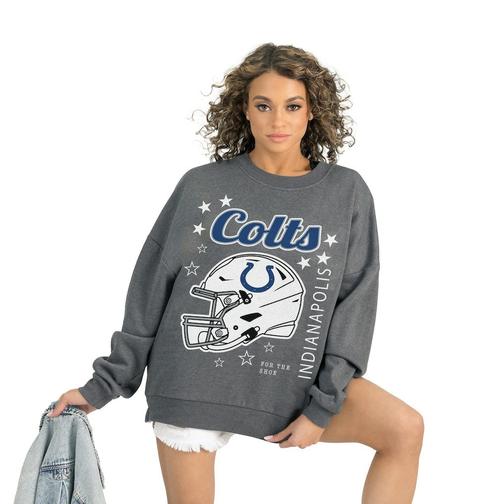 Indianapolis Colts Gameday Couture Women's Ready to Rumble Premium Fleece Pullover Sweatshirt | NFL Outlet