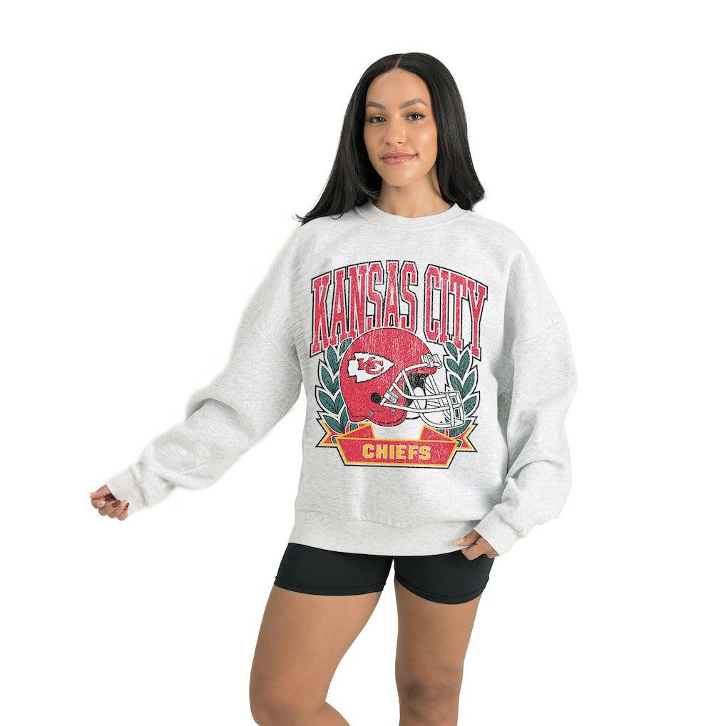 Kansas City Chiefs Gameday Couture Women's Heritage Premium Fleece Pullover Sweatshirt | NFL Hot