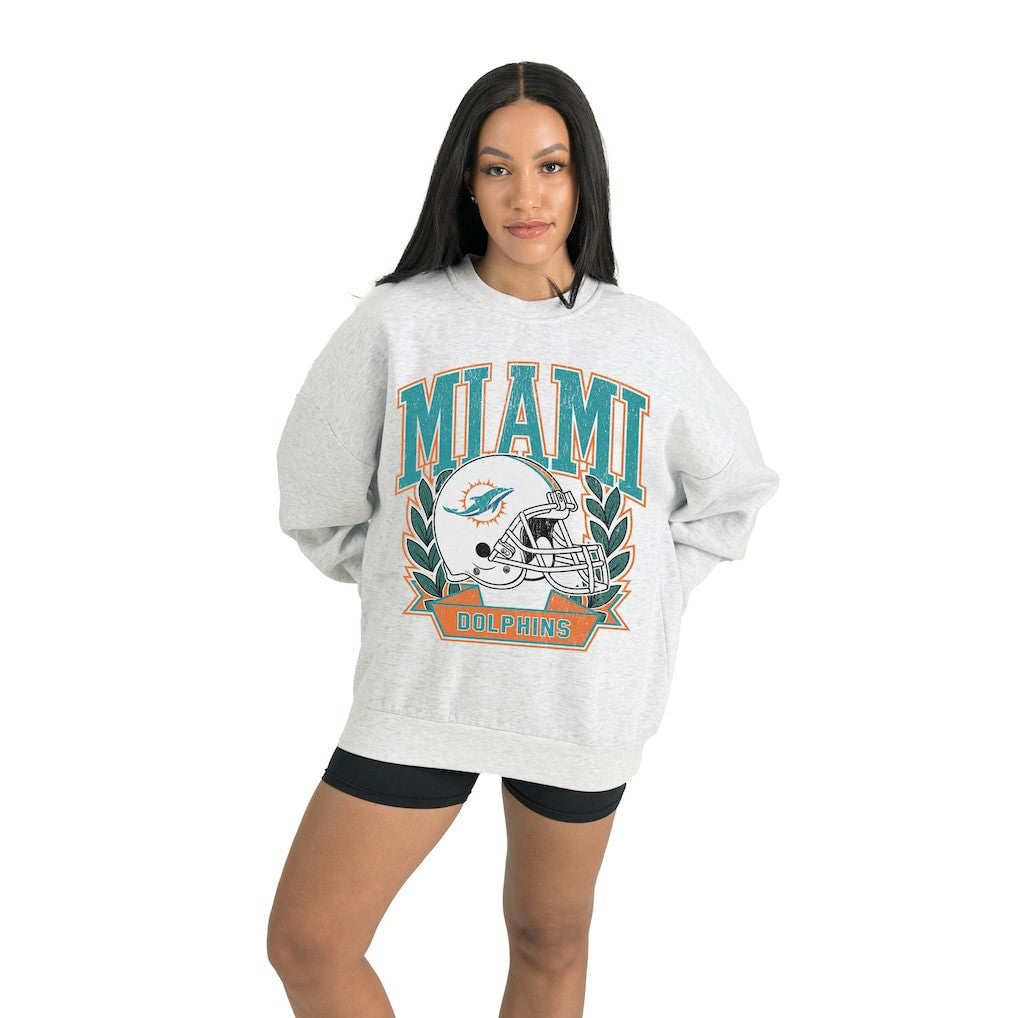 Miami Dolphins Gameday Couture Women's Heritage Premium Fleece Pullover Sweatshirt | NFL On sale