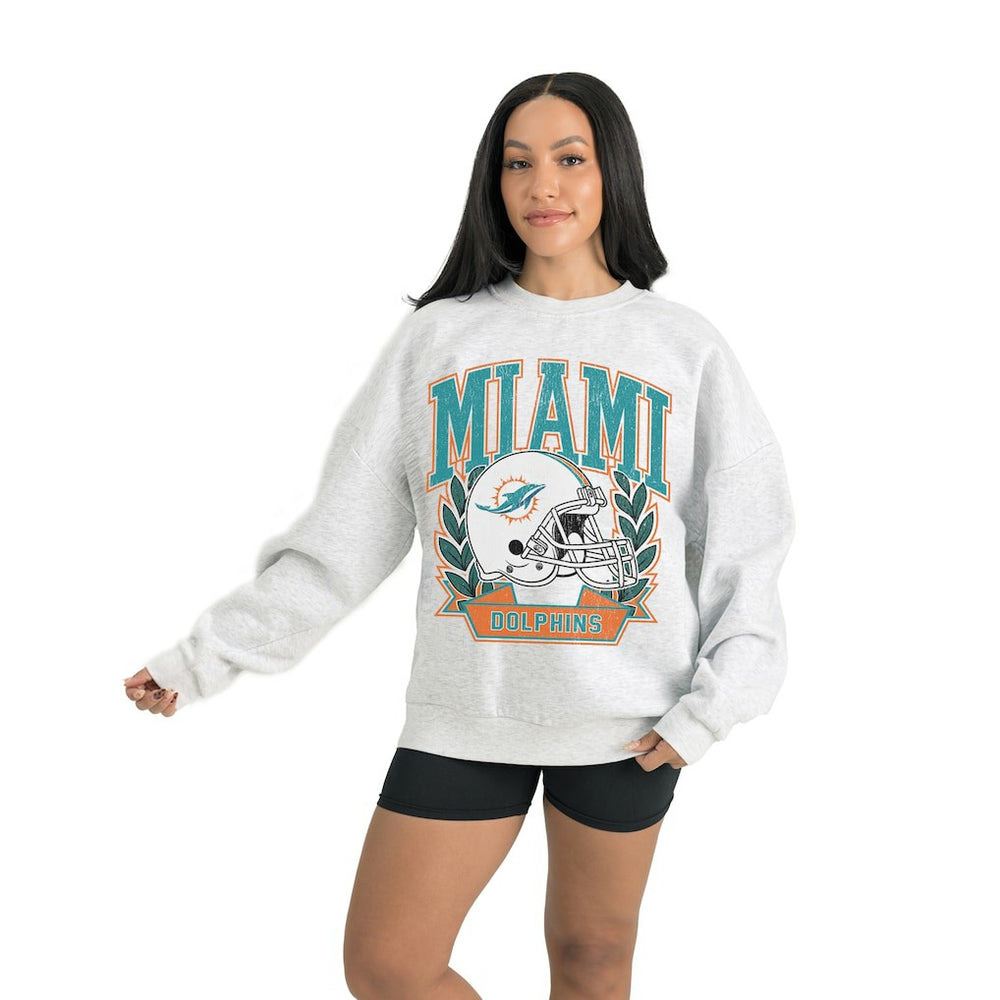 Miami Dolphins Gameday Couture Women's Heritage Premium Fleece Pullover Sweatshirt | NFL On sale