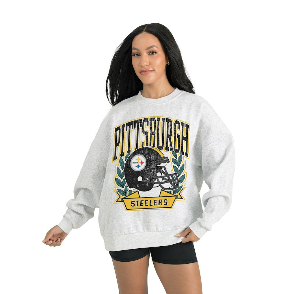 Pittsburgh Steelers Gameday Couture Women's Heritage Premium Fleece Pullover Sweatshirt | NFL Hot
