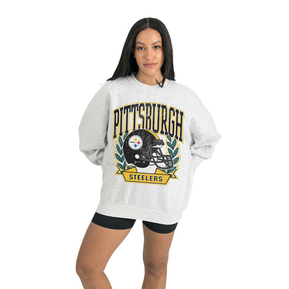Pittsburgh Steelers Gameday Couture Women's Heritage Premium Fleece Pullover Sweatshirt | NFL Hot