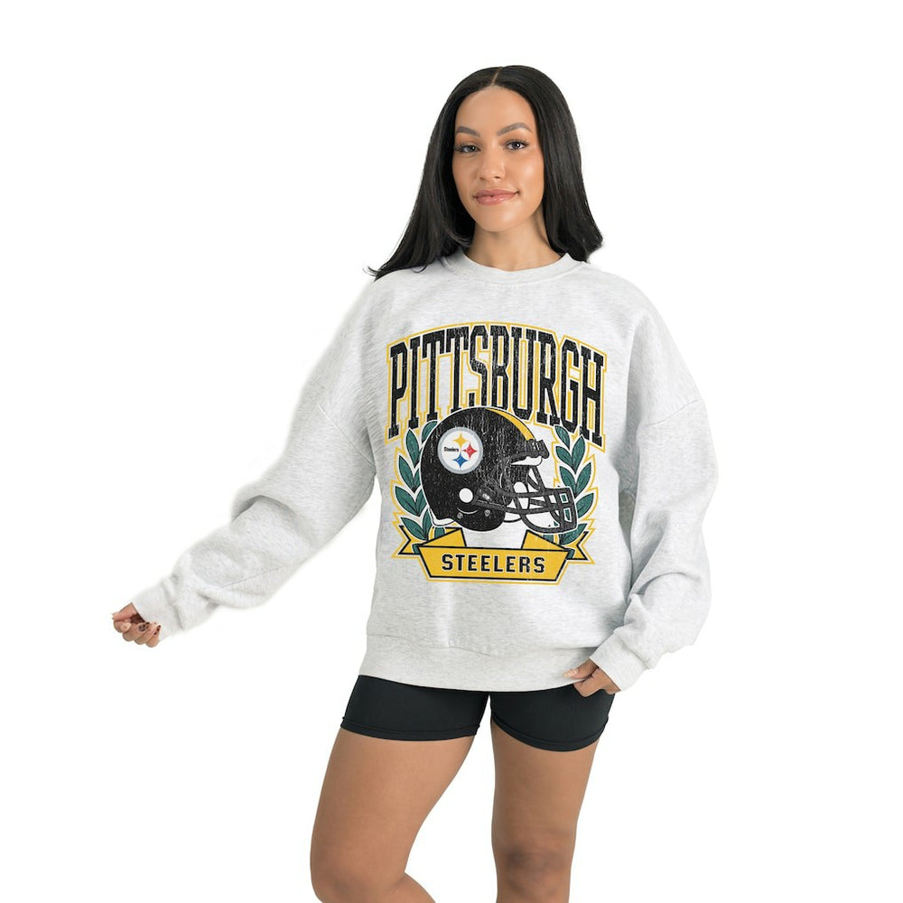 Pittsburgh Steelers Gameday Couture Women's Heritage Premium Fleece Pullover Sweatshirt | NFL Hot