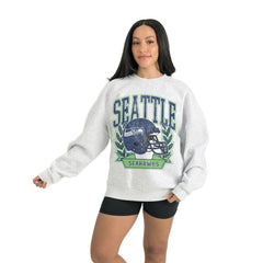 Seattle Seahawks Gameday Couture Women's Heritage Premium Fleece Pullover Sweatshirt | NFL Discount