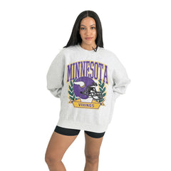 Minnesota Vikings Gameday Couture Women's Heritage Premium Fleece Pullover Sweatshirt | NFL New
