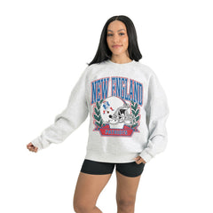 New England Patriots Gameday Couture Women's Heritage Premium Fleece Pullover Sweatshirt | NFL US