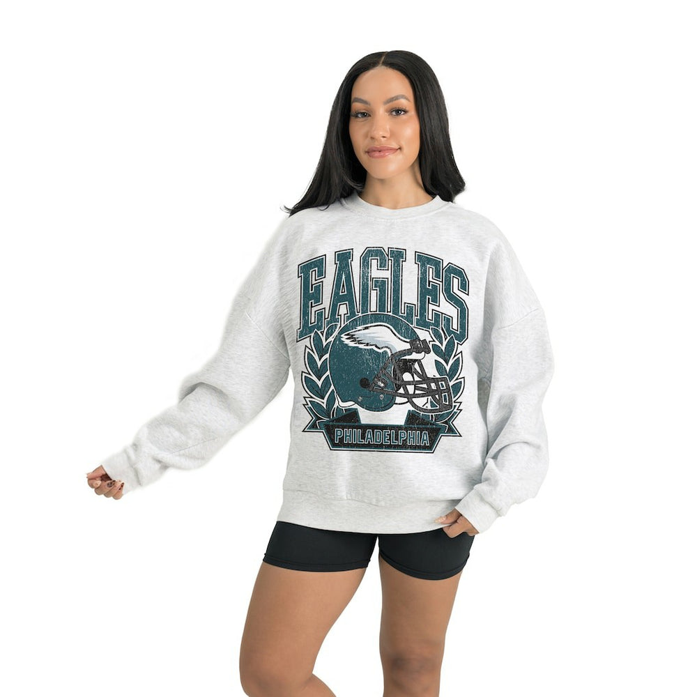 Philadelphia Eagles Gameday Couture Women's Heritage Premium Fleece Pullover Sweatshirt | NFL Outlet