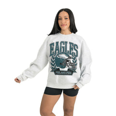 Philadelphia Eagles Gameday Couture Women's Heritage Premium Fleece Pullover Sweatshirt | NFL Outlet