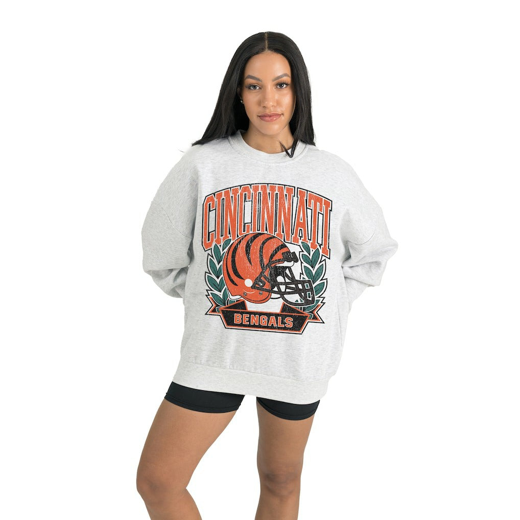 Cincinnati Bengals Gameday Couture Women's Heritage Premium Fleece Pullover Sweatshirt | NFL US