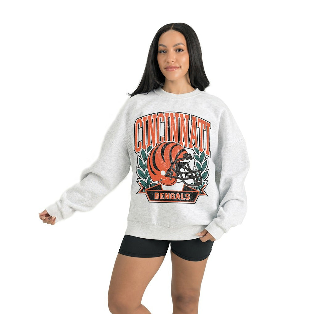 Cincinnati Bengals Gameday Couture Women's Heritage Premium Fleece Pullover Sweatshirt | NFL US