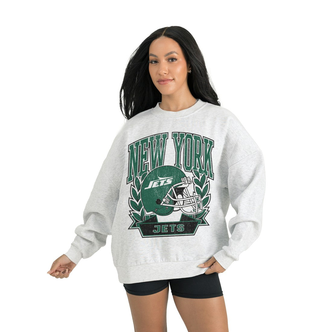New York Jets Gameday Couture Women's Heritage Premium Fleece Pullover Sweatshirt | NFL Discount