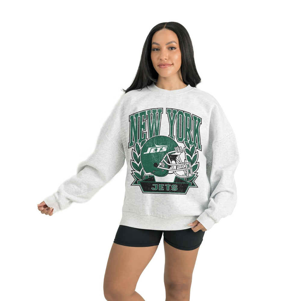 New York Jets Gameday Couture Women's Heritage Premium Fleece Pullover Sweatshirt | NFL Discount