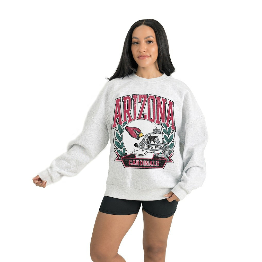 Arizona Cardinals Gameday Couture Women's Heritage Premium Fleece Pullover Sweatshirt | NFL New