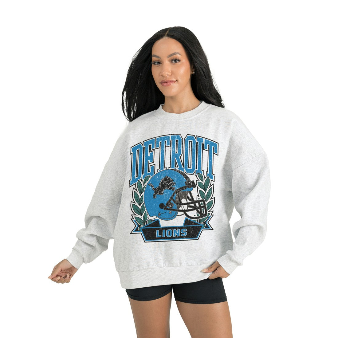 Detroit Lions Gameday Couture Women's Heritage Premium Fleece Pullover Sweatshirt | NFL On sale