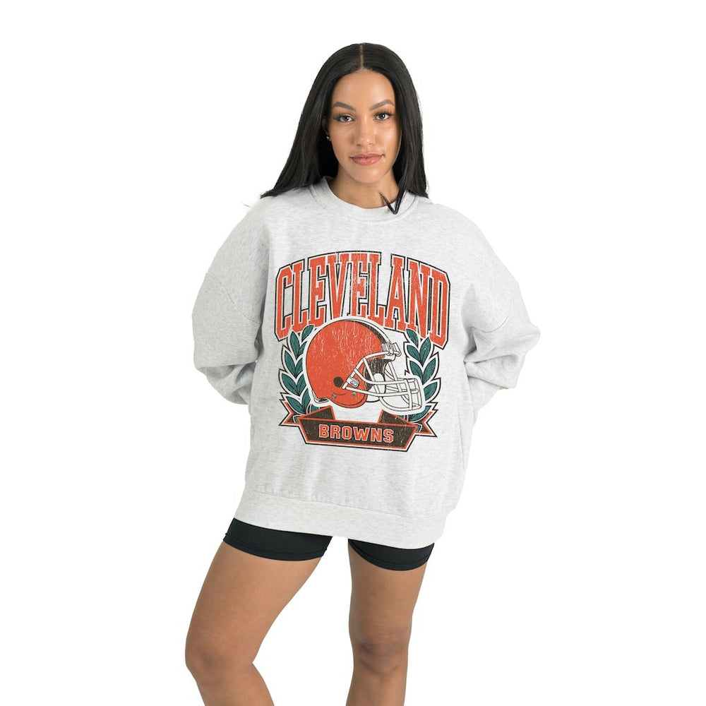 Cleveland Browns Gameday Couture Women's Heritage Premium Fleece Pullover Sweatshirt | NFL Near me