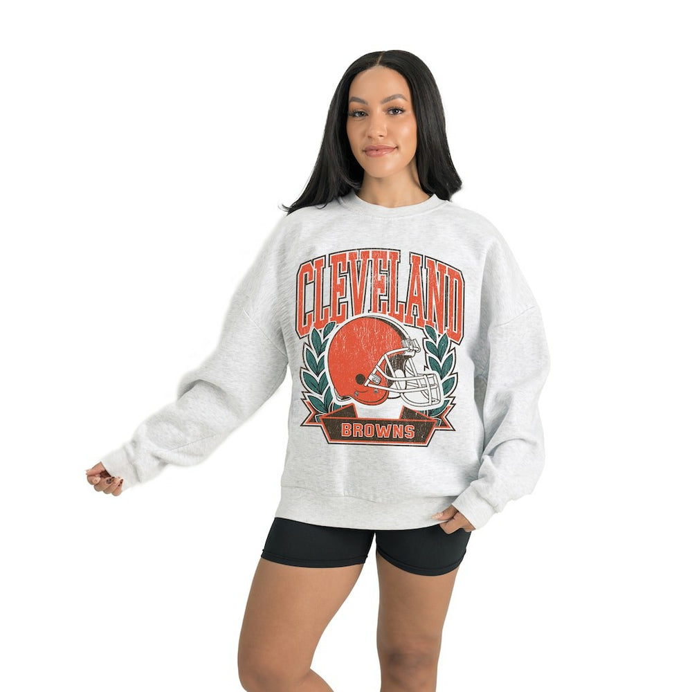 Cleveland Browns Gameday Couture Women's Heritage Premium Fleece Pullover Sweatshirt | NFL Near me