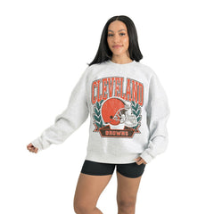 Cleveland Browns Gameday Couture Women's Heritage Premium Fleece Pullover Sweatshirt | NFL Near me