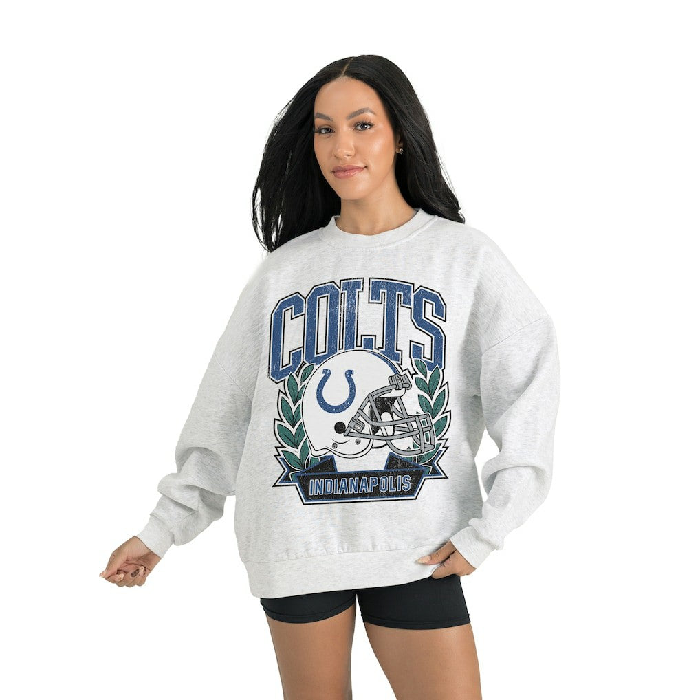 Indianapolis Colts Gameday Couture Women's Heritage Premium Fleece Pullover Sweatshirt | NFL Outlet