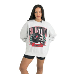 Houston Texans Gameday Couture Women's Heritage Premium Fleece Pullover Sweatshirt | NFL Hot