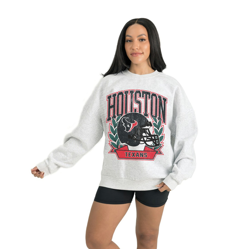 Houston Texans Gameday Couture Women's Heritage Premium Fleece Pullover Sweatshirt | NFL Hot