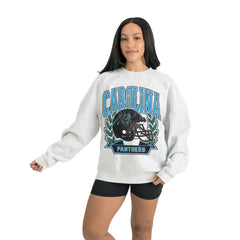Carolina Panthers Gameday Couture Women's Heritage Premium Fleece Pullover Sweatshirt | NFL Hot