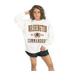 Washington Commanders Gameday Couture Women's Timeless Triumph Premium Fleece Pullover Sweatshirt | NFL US