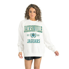 Jacksonville Jaguars Gameday Couture Women's Timeless Triumph Premium Fleece Pullover Sweatshirt | NFL New