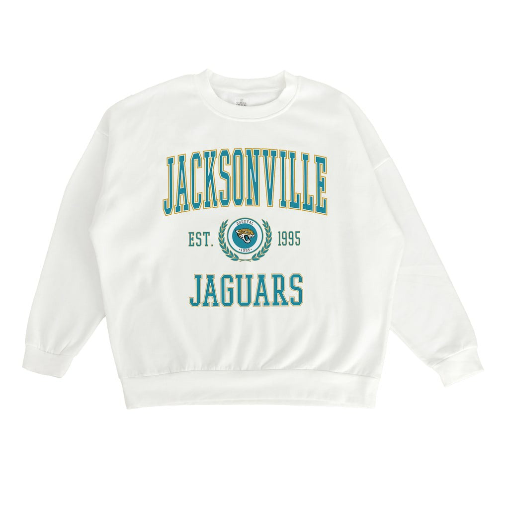 Jacksonville Jaguars Gameday Couture Women's Timeless Triumph Premium Fleece Pullover Sweatshirt | NFL New