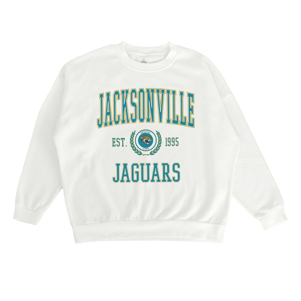 Jacksonville Jaguars Gameday Couture Women's Timeless Triumph Premium Fleece Pullover Sweatshirt | NFL New