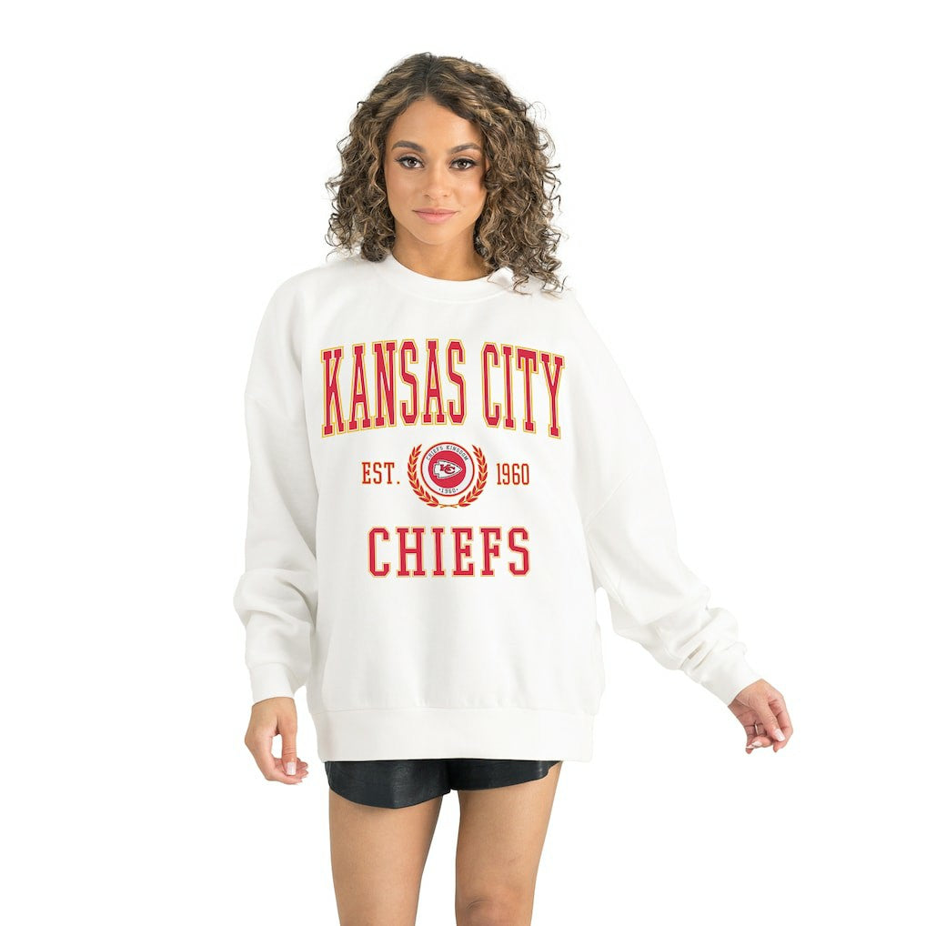 Kansas City Chiefs Gameday Couture Women's Timeless Triumph Premium Fleece Pullover Sweatshirt | NFL Online