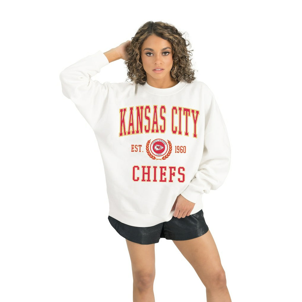 Kansas City Chiefs Gameday Couture Women's Timeless Triumph Premium Fleece Pullover Sweatshirt | NFL Online