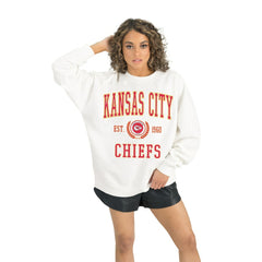Kansas City Chiefs Gameday Couture Women's Timeless Triumph Premium Fleece Pullover Sweatshirt | NFL Online