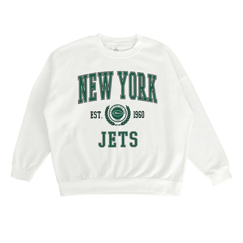 New York Jets Gameday Couture Women's Timeless Triumph Premium Fleece Pullover Sweatshirt | NFL On sale