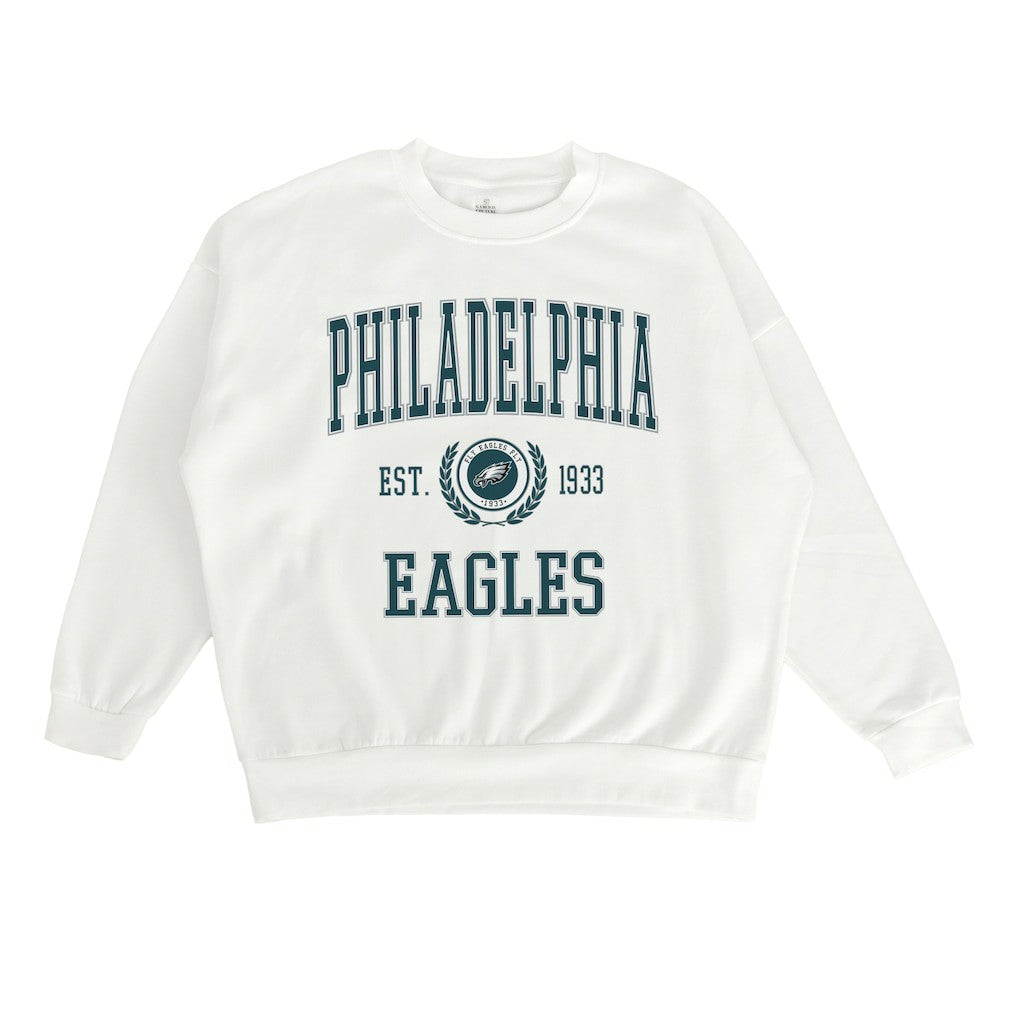 Philadelphia Eagles Gameday Couture Women's Timeless Triumph Premium Fleece Pullover Sweatshirt | NFL New