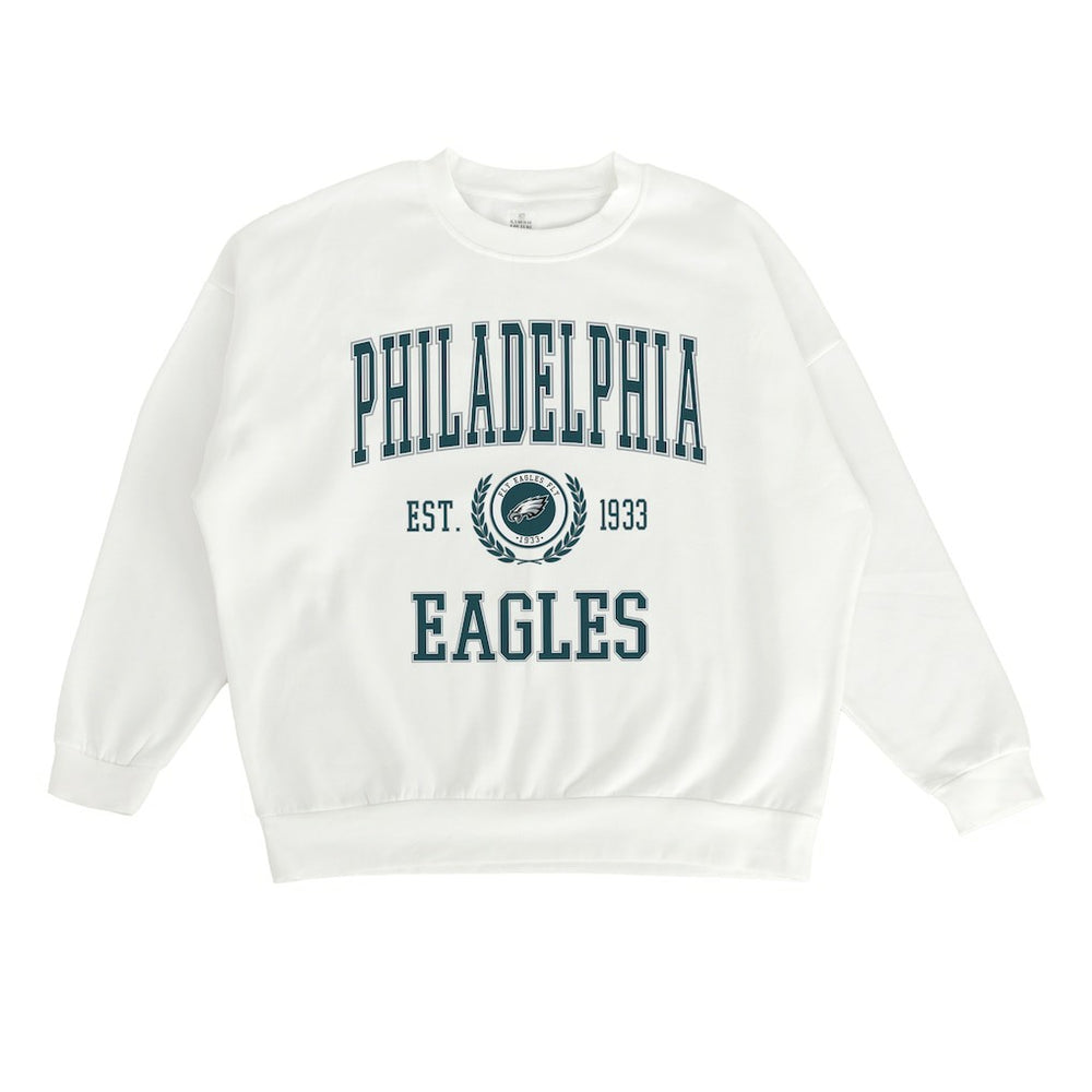 Philadelphia Eagles Gameday Couture Women's Timeless Triumph Premium Fleece Pullover Sweatshirt | NFL New