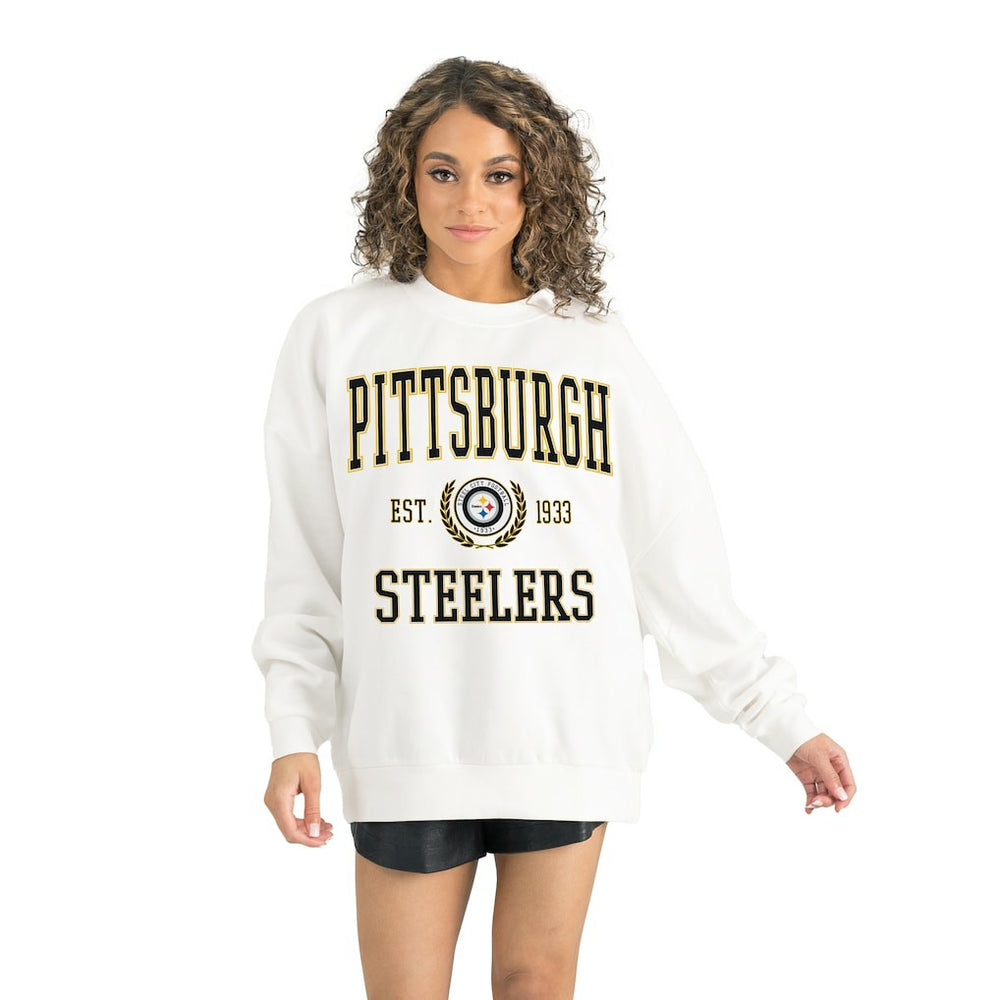 Pittsburgh Steelers Gameday Couture Women's Timeless Triumph Premium Fleece Pullover Sweatshirt | NFL Sale