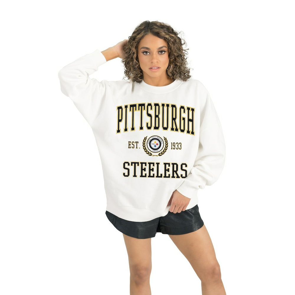 Pittsburgh Steelers Gameday Couture Women's Timeless Triumph Premium Fleece Pullover Sweatshirt | NFL Sale