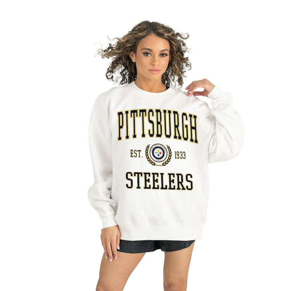 Pittsburgh Steelers Gameday Couture Women's Timeless Triumph Premium Fleece Pullover Sweatshirt | NFL Sale