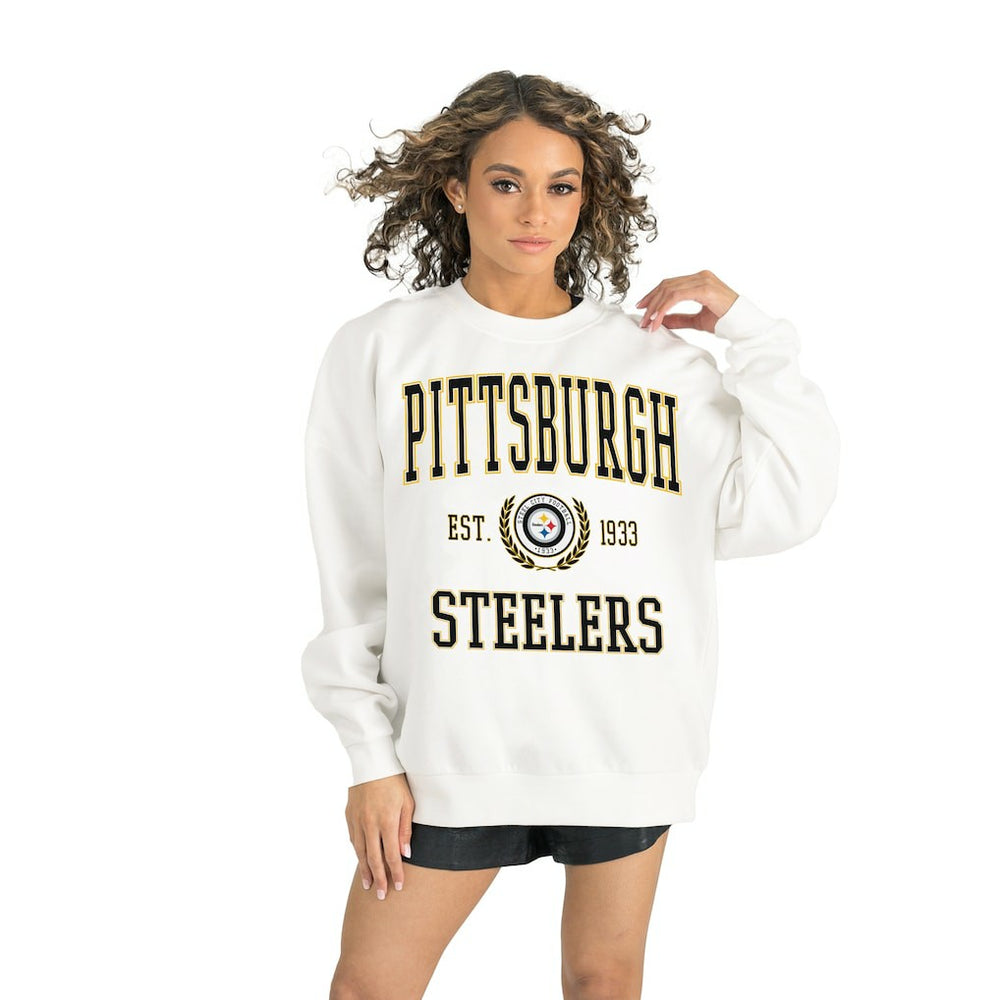 Pittsburgh Steelers Gameday Couture Women's Timeless Triumph Premium Fleece Pullover Sweatshirt | NFL Sale