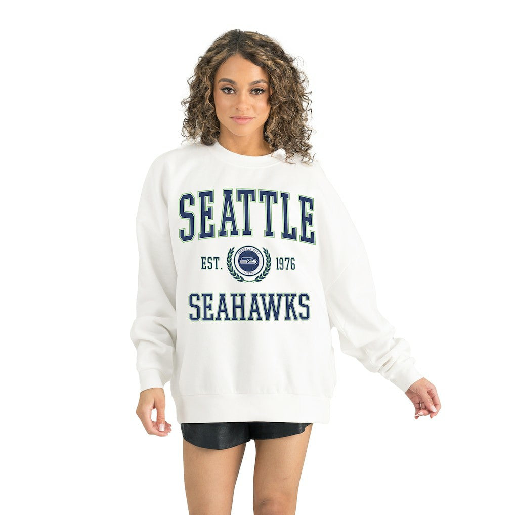 Seattle Seahawks Gameday Couture Women's Timeless Triumph Premium Fleece Pullover Sweatshirt | NFL Discount
