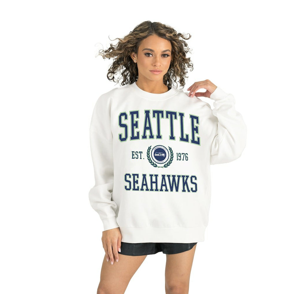 Seattle Seahawks Gameday Couture Women's Timeless Triumph Premium Fleece Pullover Sweatshirt | NFL Discount