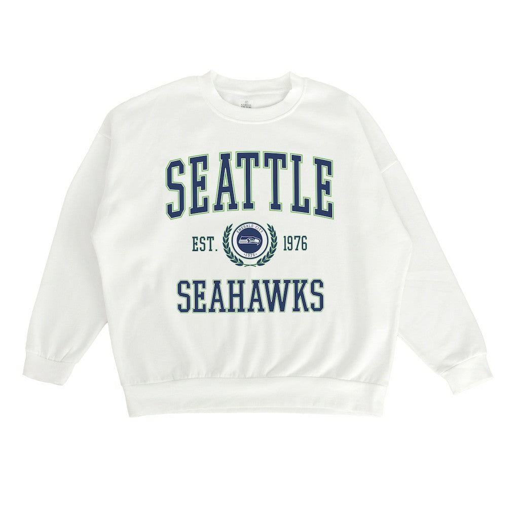 Seattle Seahawks Gameday Couture Women's Timeless Triumph Premium Fleece Pullover Sweatshirt | NFL Discount