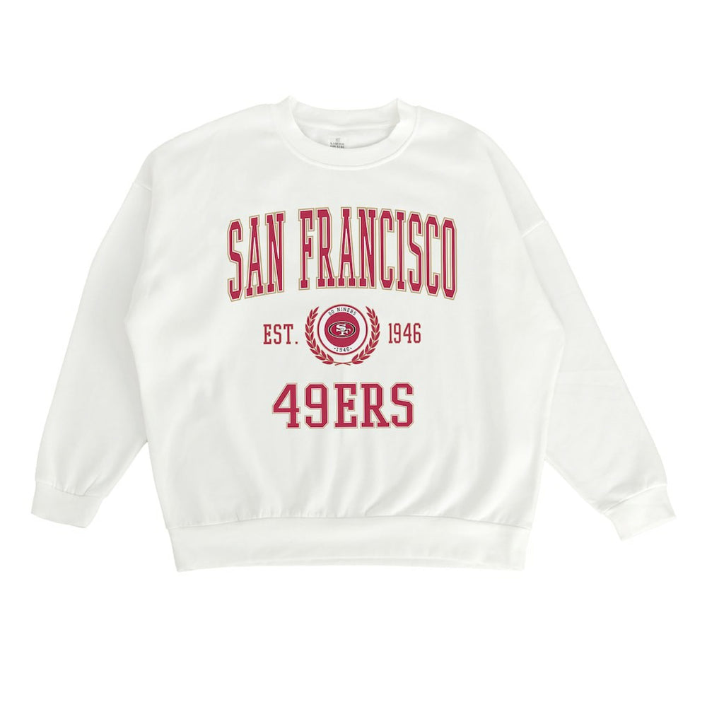 San Francisco 49ers Gameday Couture Women's Timeless Triumph Premium Fleece Pullover Sweatshirt | NFL Near me