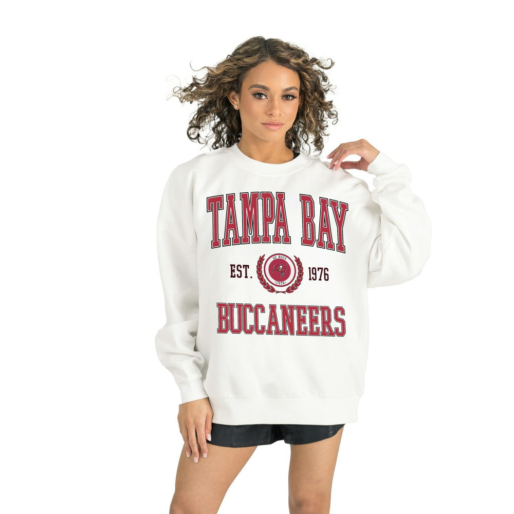 Tampa Bay Buccaneers Gameday Couture Women's Timeless Triumph Premium Fleece Pullover Sweatshirt | NFL Outlet