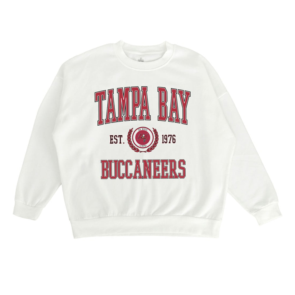 Tampa Bay Buccaneers Gameday Couture Women's Timeless Triumph Premium Fleece Pullover Sweatshirt | NFL Outlet