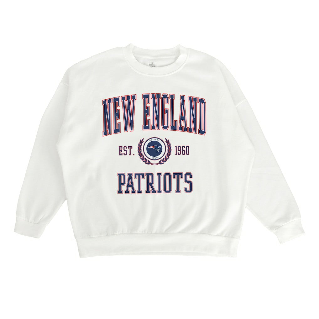 New England Patriots Gameday Couture Women's Timeless Triumph Premium Fleece Pullover Sweatshirt | NFL On sale