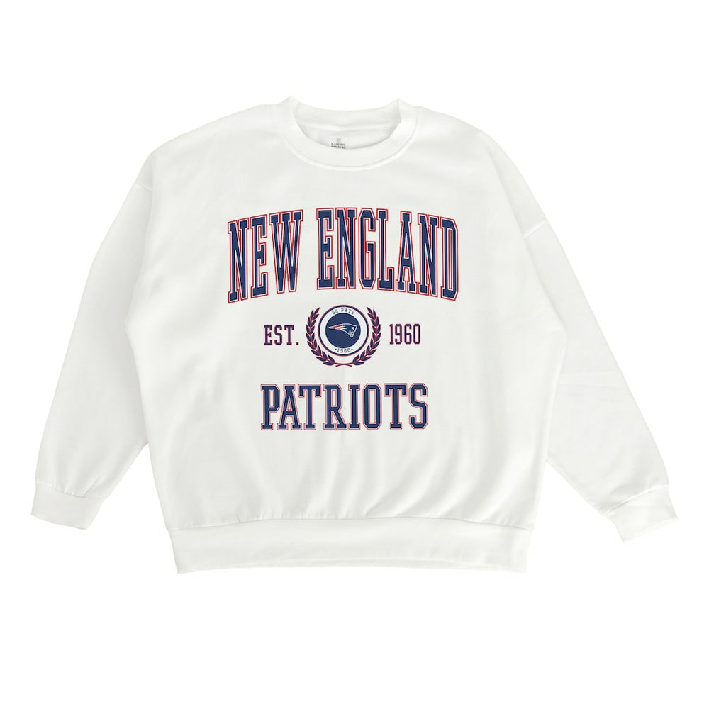 New England Patriots Gameday Couture Women's Timeless Triumph Premium Fleece Pullover Sweatshirt | NFL On sale
