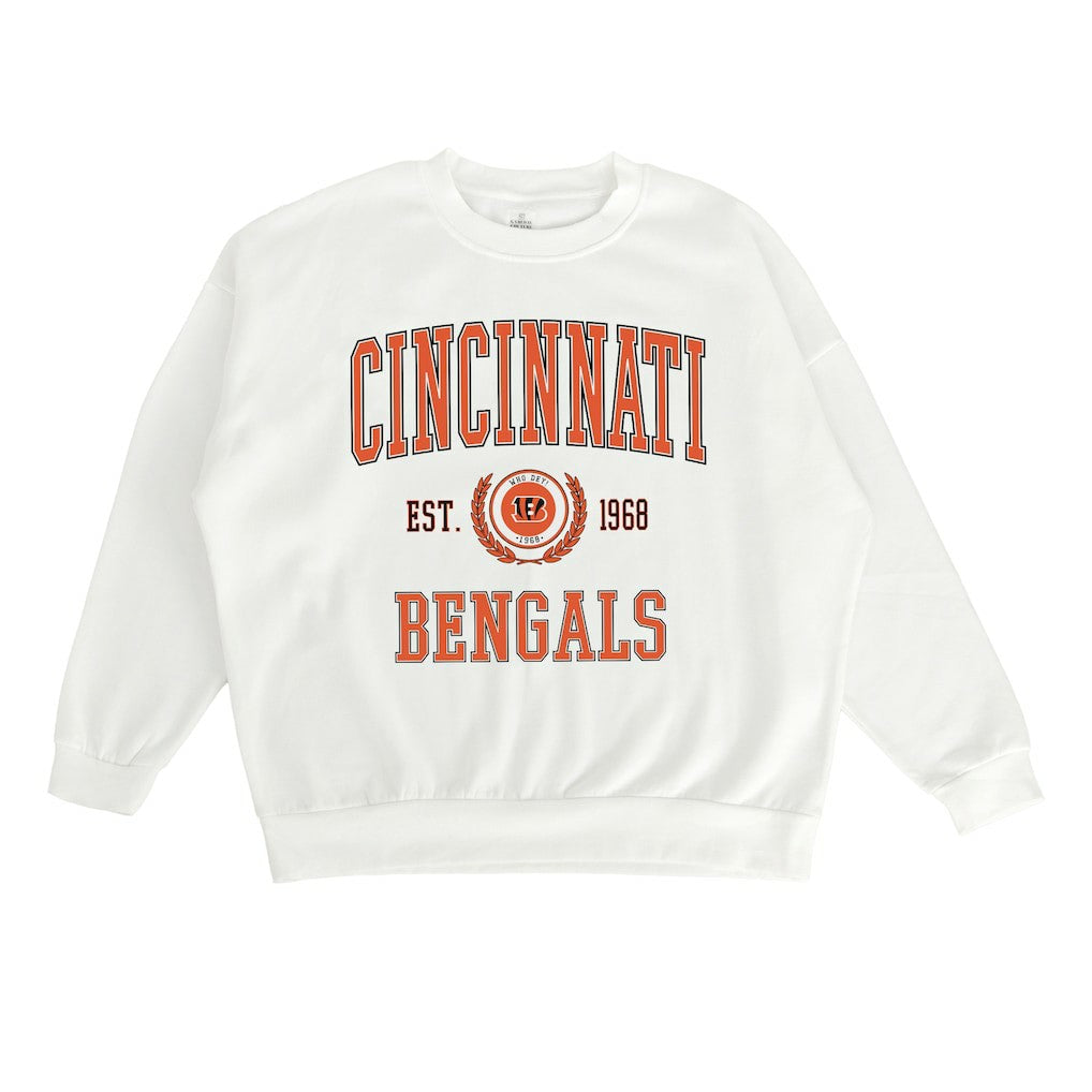 Cincinnati Bengals Gameday Couture Women's Timeless Triumph Premium Fleece Pullover Sweatshirt | NFL Hot