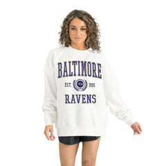 Baltimore Ravens Gameday Couture Women's Timeless Triumph Premium Fleece Pullover Sweatshirt | NFL New